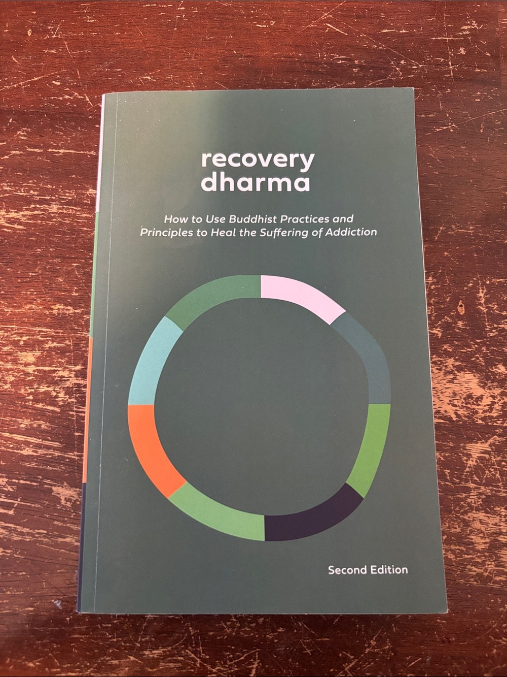 Recovery Dharma — Dark Green Paperback with Multicolor Circle